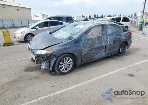 2012 Honda Civic Ex-L из США, поврежденный, VIN 19XFB2F9XCE305779